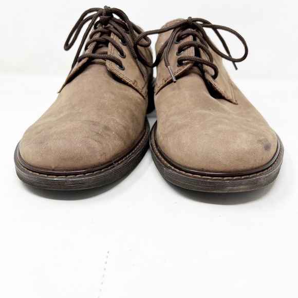 ECCO Mens Shoes Size EU 46 US 12 Oxford Hydromax Water Beige Tan Suede Leather main image 10